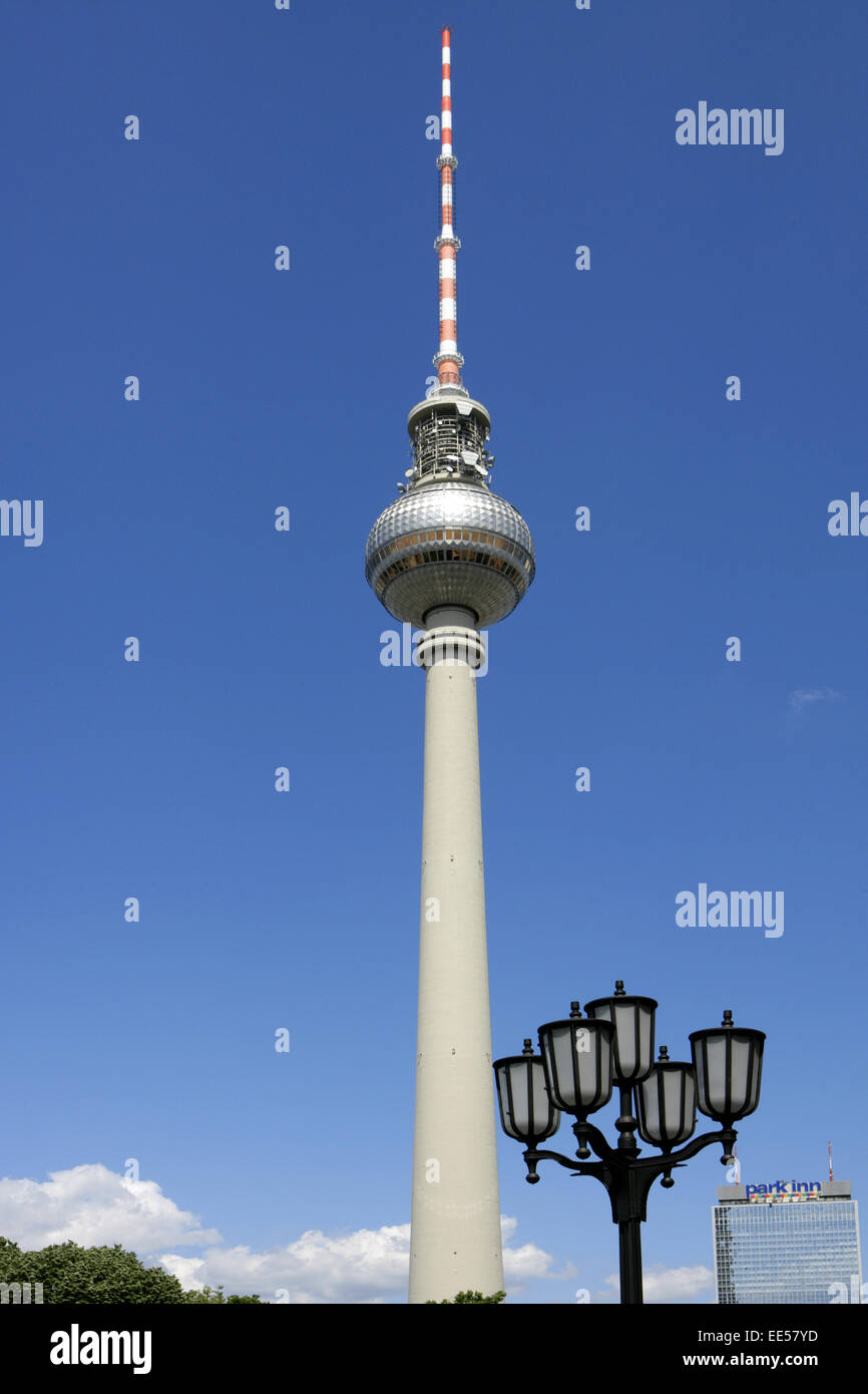 Deutschland, Berlin, Europa, Hauptstadt, Stadt, Sehenswuerdigkeit, Alex, Alexanderplatz, Architektur, Aussicht, Berliner, Fernse Stock Photo