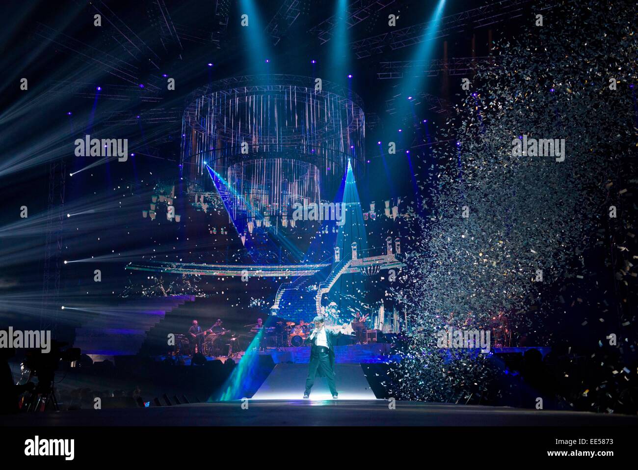 Taipei, Taiwan, China. 12th Jan, 2015. Emil Chau at his world tour concert in Taipei, Taiwan, China on 12th January, 2015. © TopPhoto/Alamy Live News Stock Photo