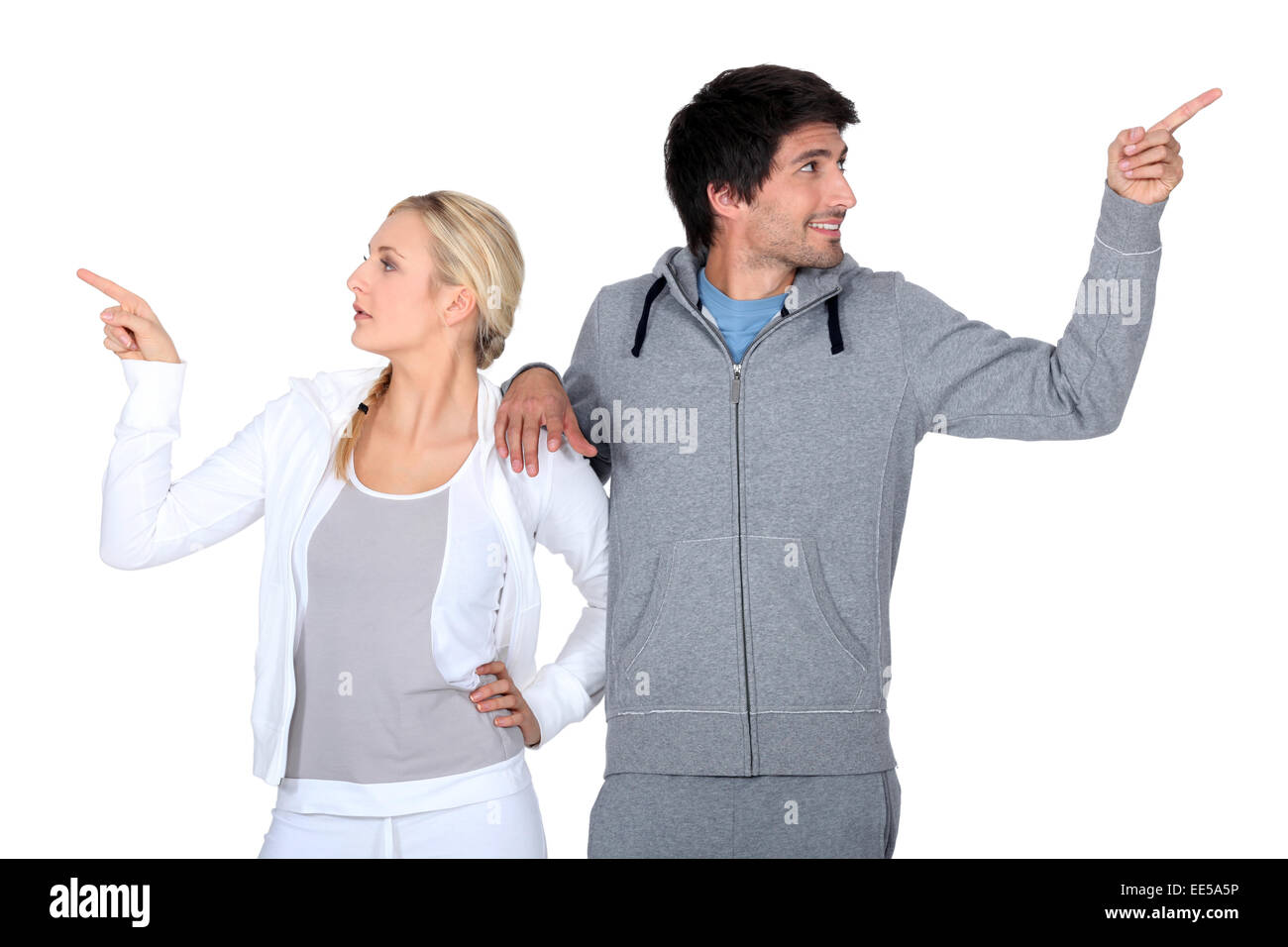 Going in opposite directions Stock Photo Alamy