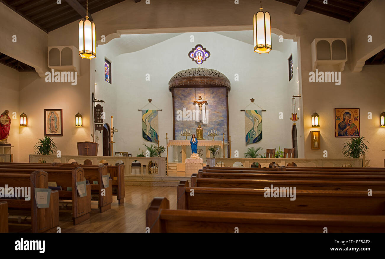 St. Didacus Catholic Church, 4772 Felton Street, San Diego, California 92116 USA Stock Photo