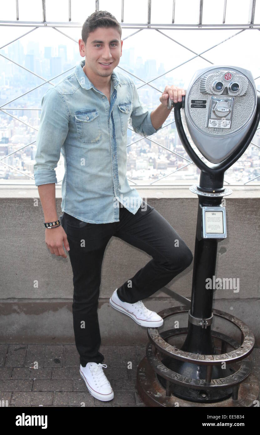 U.S. national team midfielder Alejandro Bedoya visits the Empire State