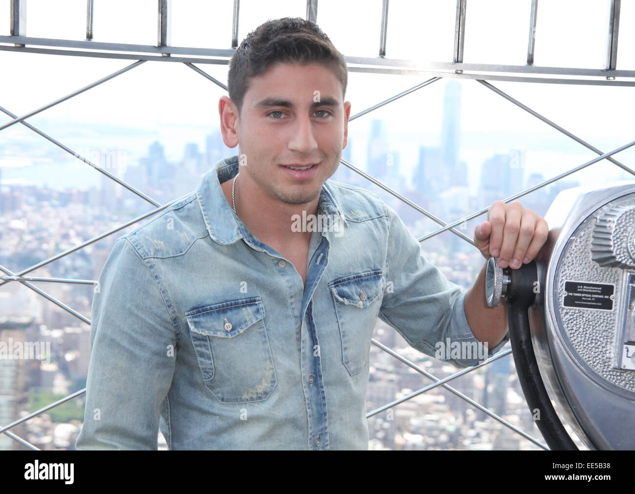 U.S. national team midfielder Alejandro Bedoya visits the Empire State