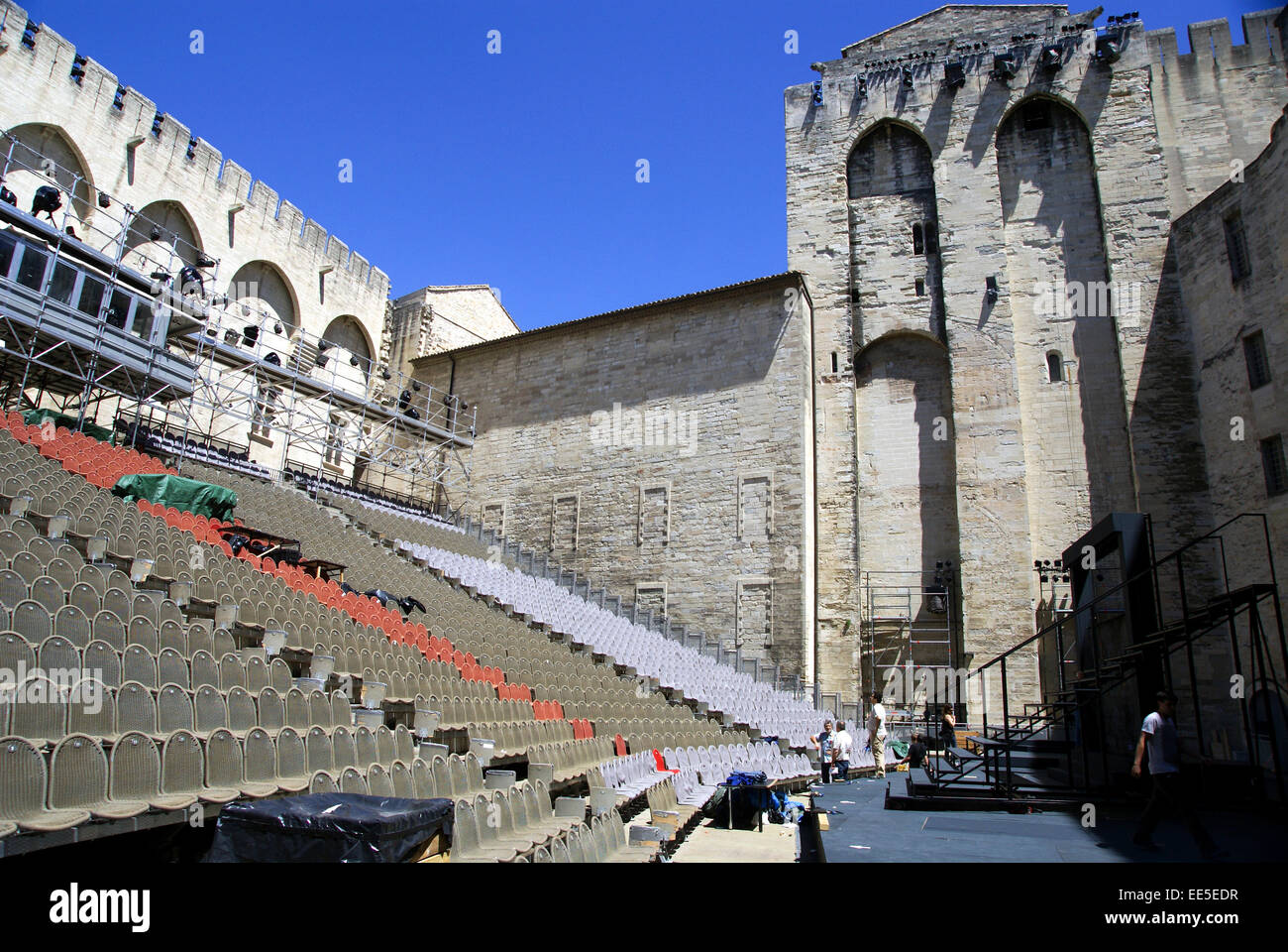 Palais des Papes, Avignon, France Stock Photo