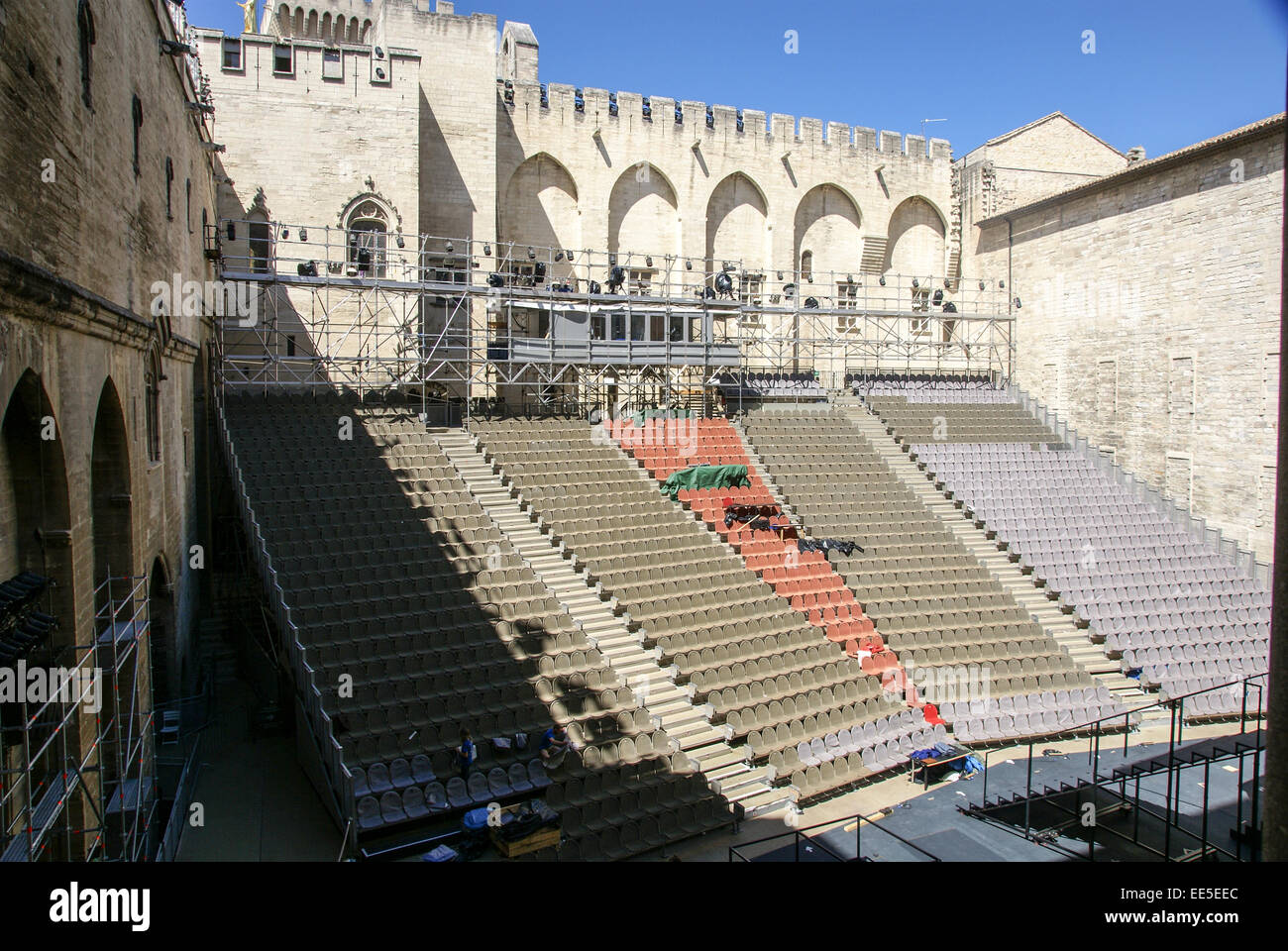 Palais des Papes, Avignon, France Stock Photo