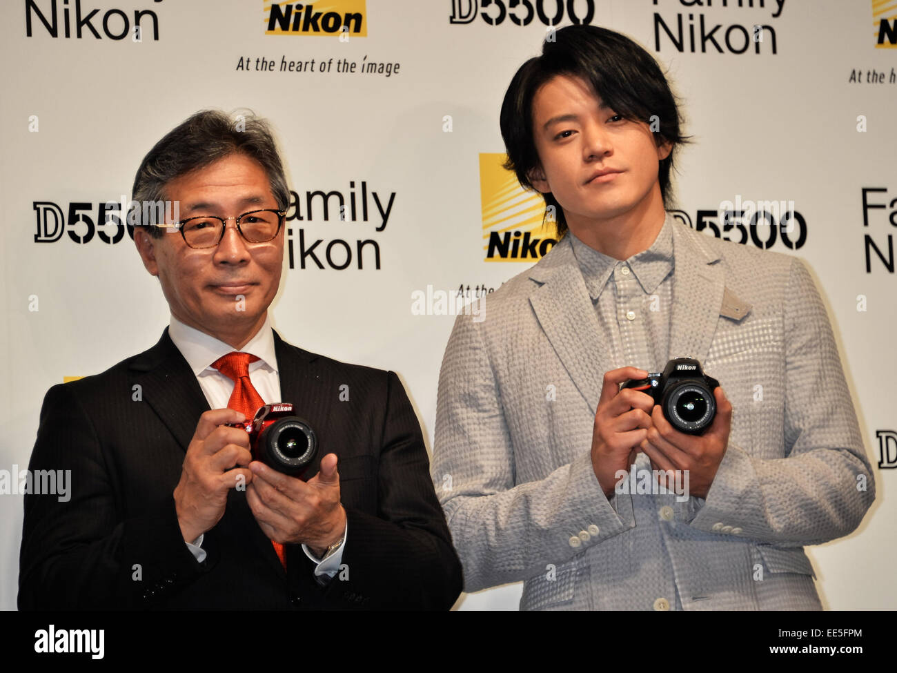 Shun Oguri Jan 14 15 Tokyo Japan President Of Nikon Imaging Stock Photo Alamy