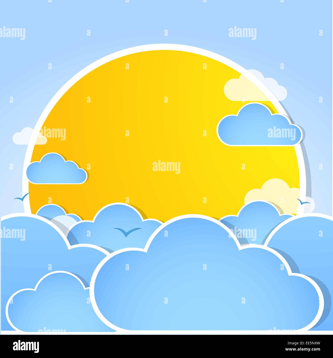 Good weather background. Blue sky with clouds Stock Vector Image & Art