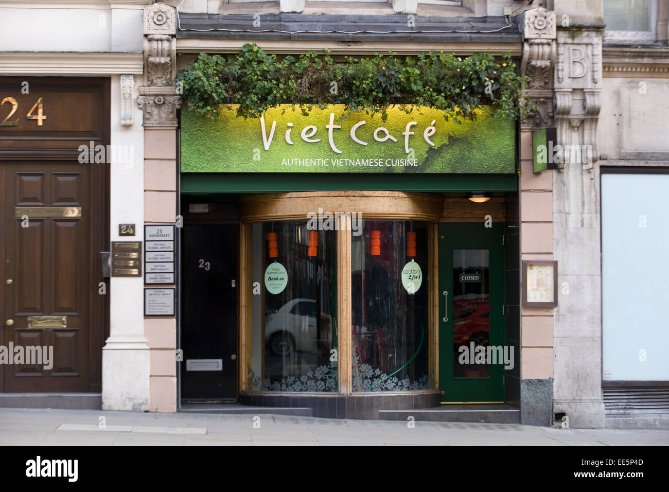 Viet Café in London England Stock Photo