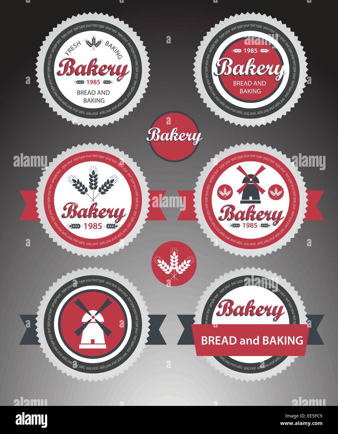 Set of bakery labels. Vector Stock Vector Image & Art Alamy