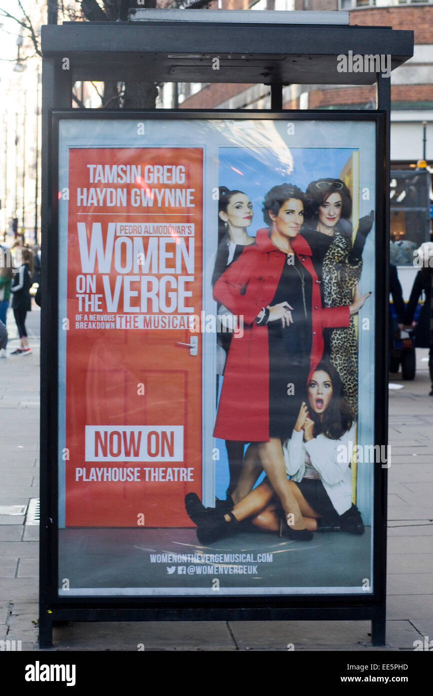 Bus stop poster london hi-res stock photography and images - Alamy