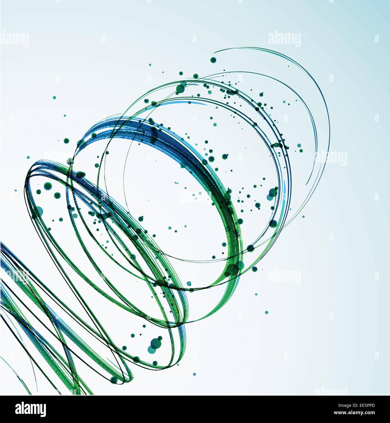 Abstract Green Wave background. Vector Stock Vector Image & Art - Alamy