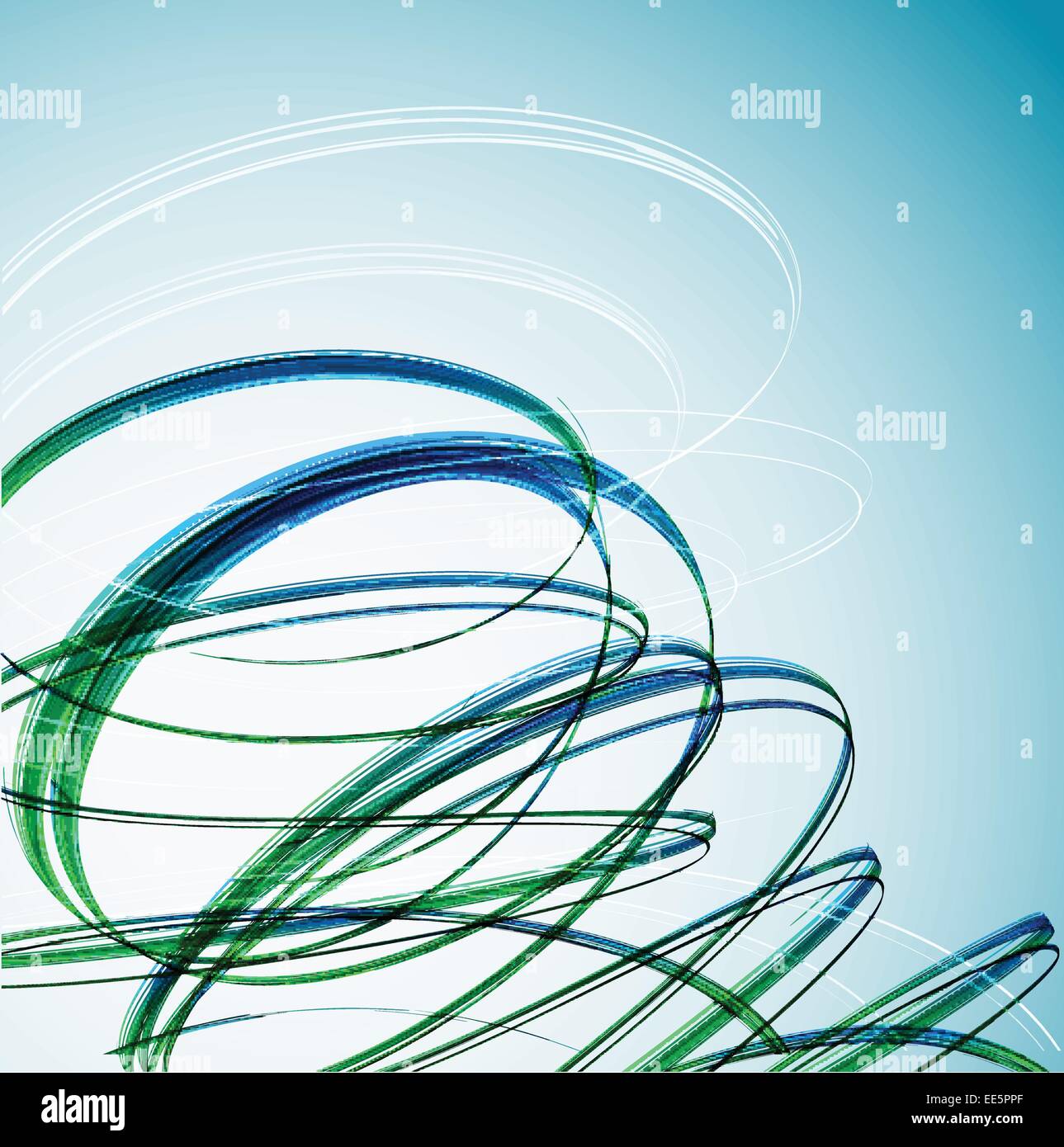 Abstract Green Wave background. Vector Stock Vector Image & Art - Alamy