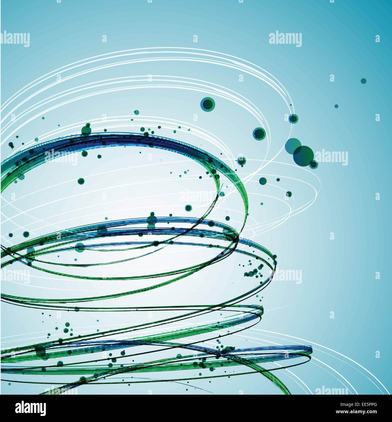 Abstract Green Wave background. Vector Stock Vector Image & Art - Alamy