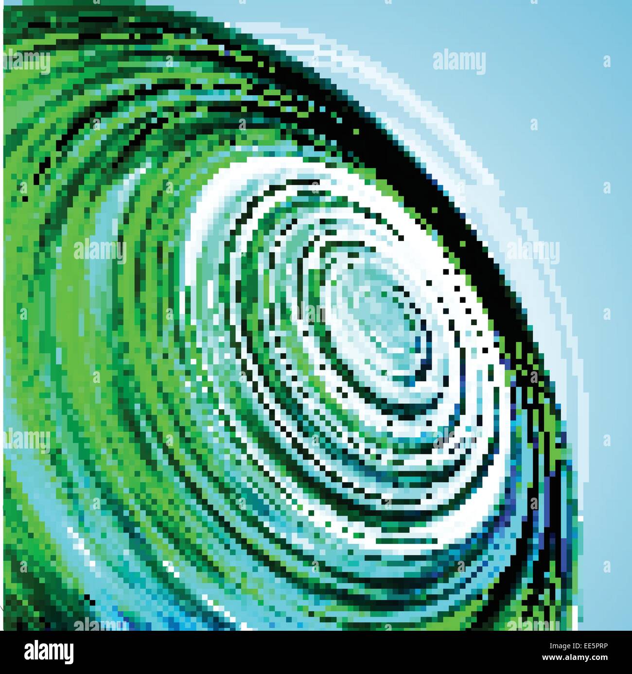 Abstract Green Wave background. Vector Stock Vector Image & Art - Alamy