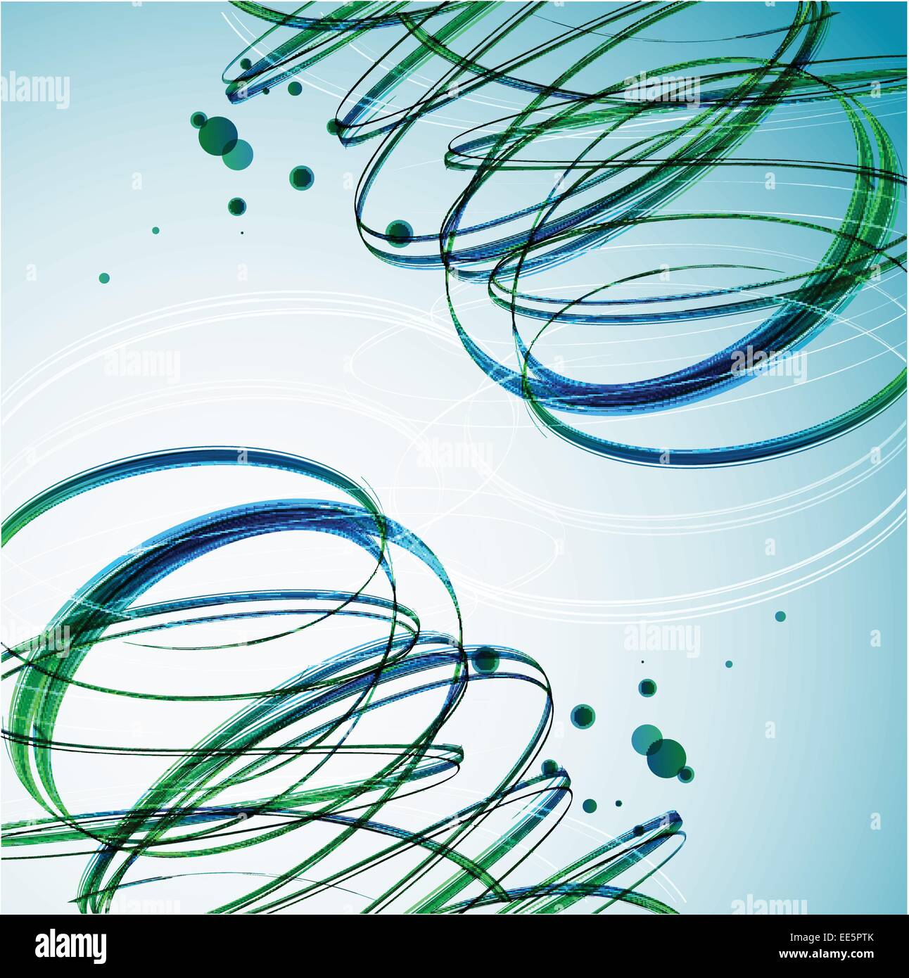 Abstract Green Wave background. Vector Stock Vector Image & Art - Alamy