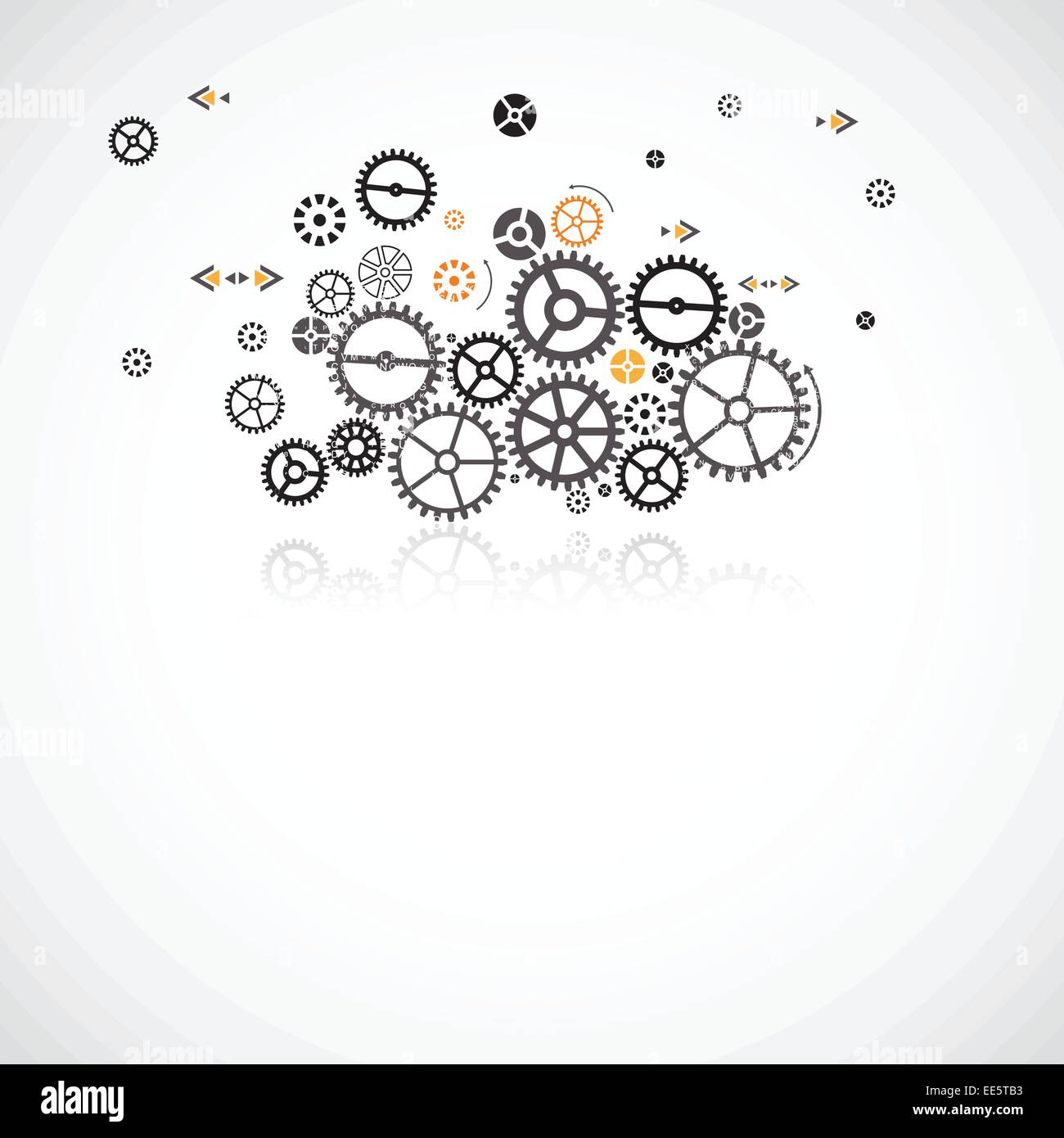 Abstract technology background. Cog wheel theme Stock Vector Image ...