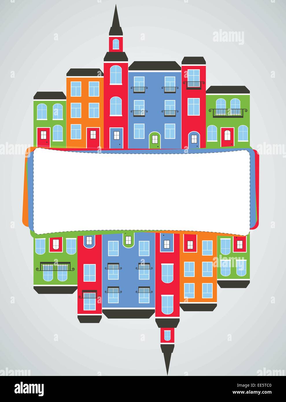 Color city background. Vector Stock Vector Image & Art - Alamy