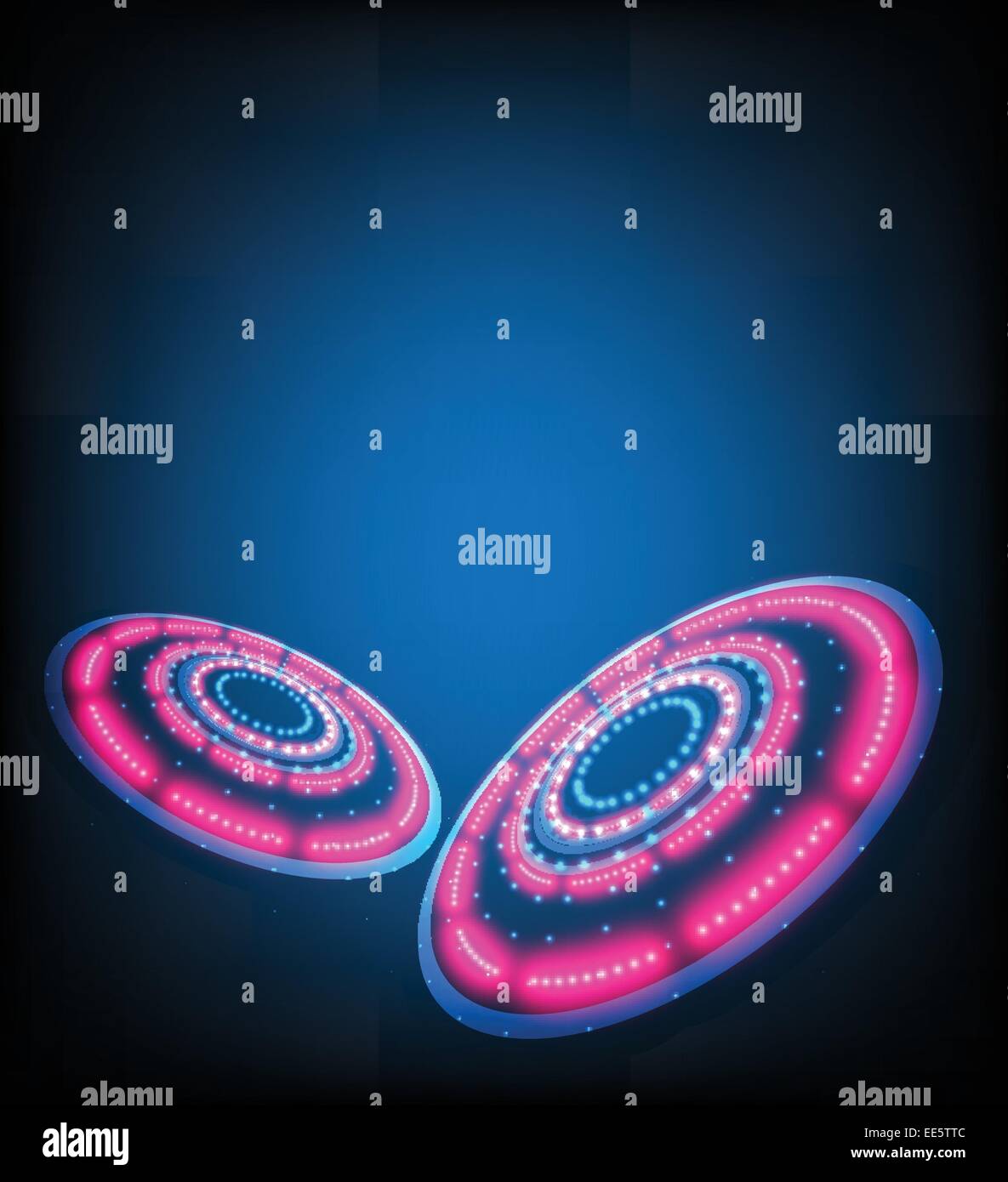 Blue abstract background with glowing lights. Vector Stock Vector Image ...