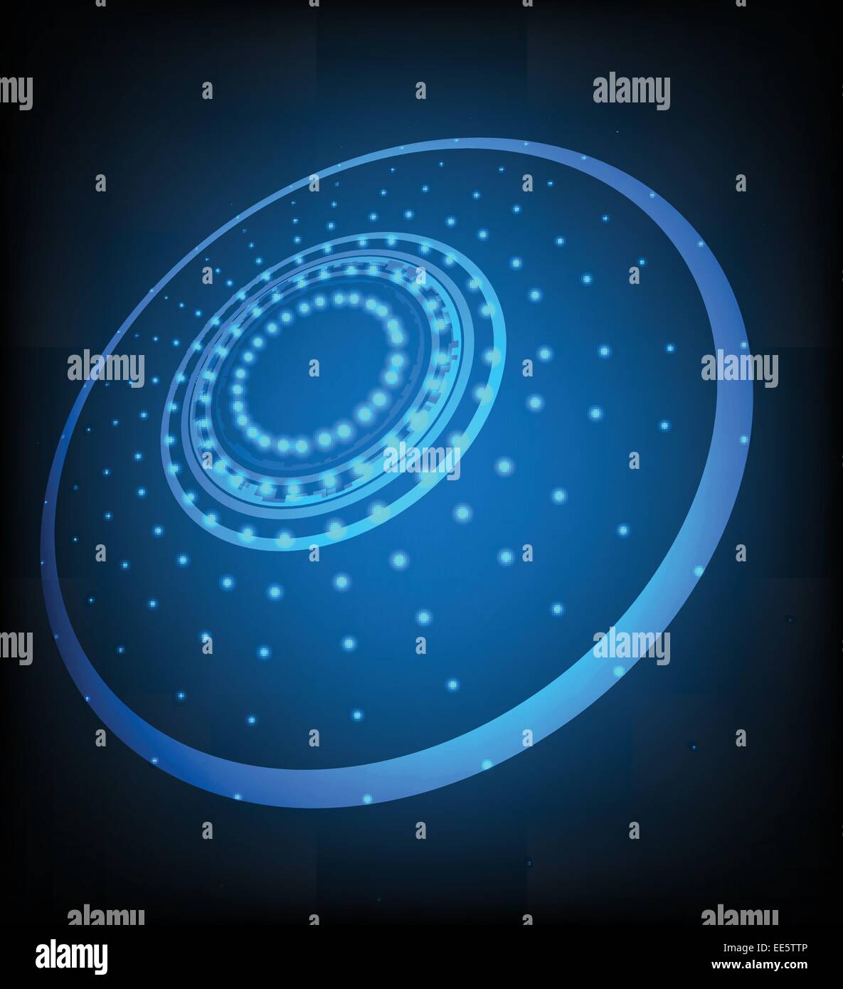 Blue abstract background with glowing lights. Vector Stock Vector Image ...