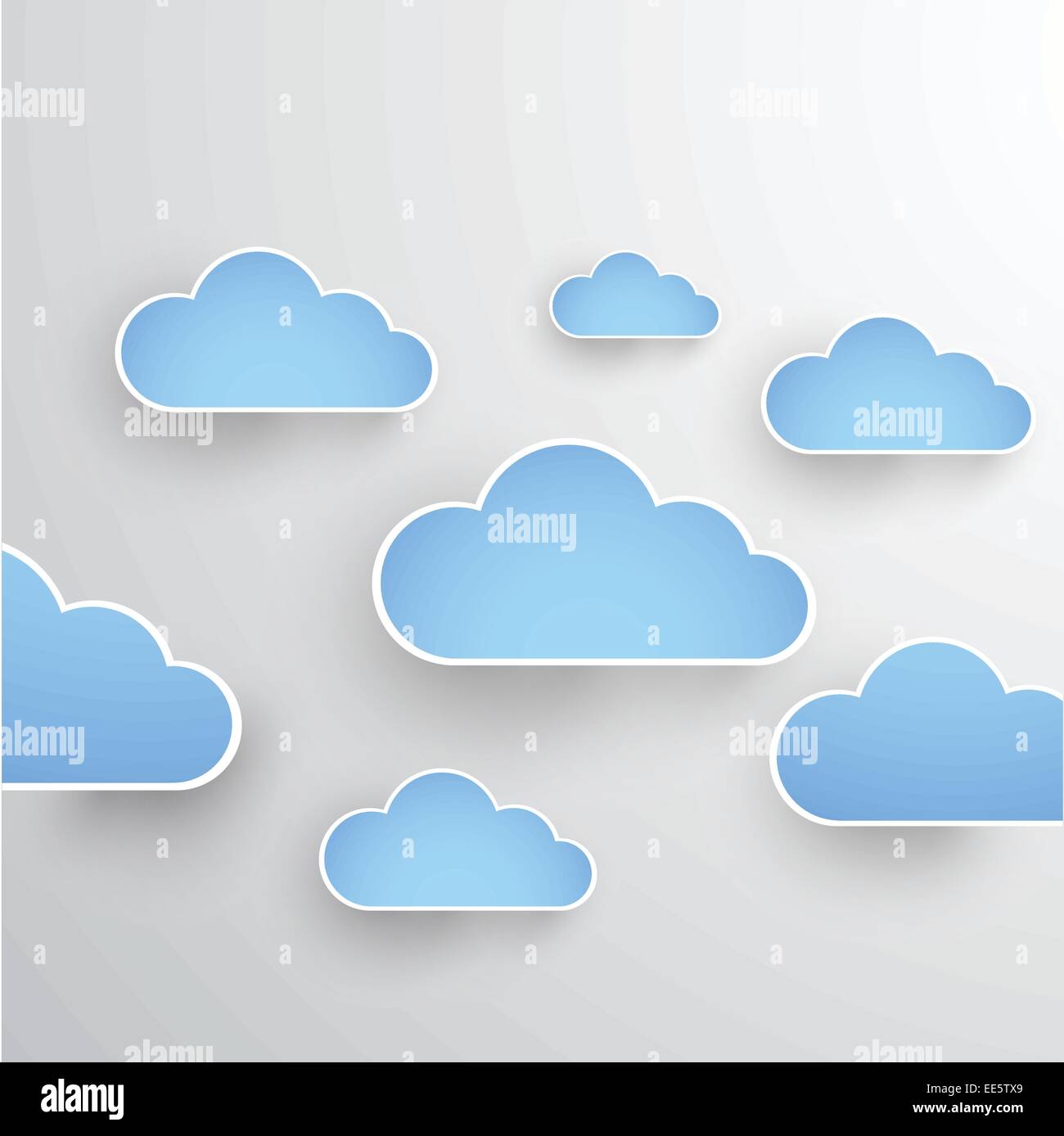 Cloud theme vector background. Eps 10 Stock Vector Image & Art - Alamy
