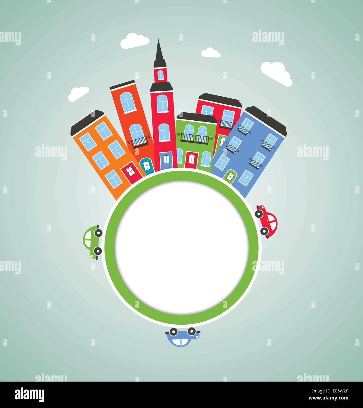Color city background. Vector Stock Vector Image & Art - Alamy