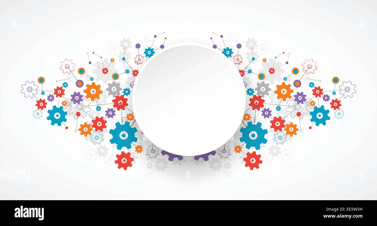 Abstract cogwheel background technology theme for your business. Vector ...