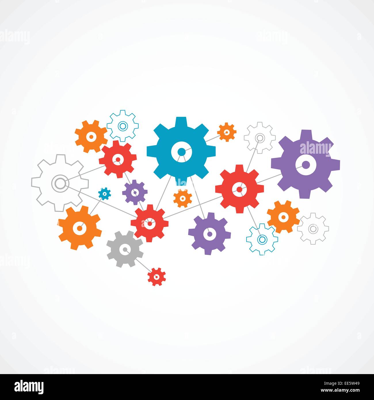 Abstract cogwheel background technology theme for your business. Vector ...