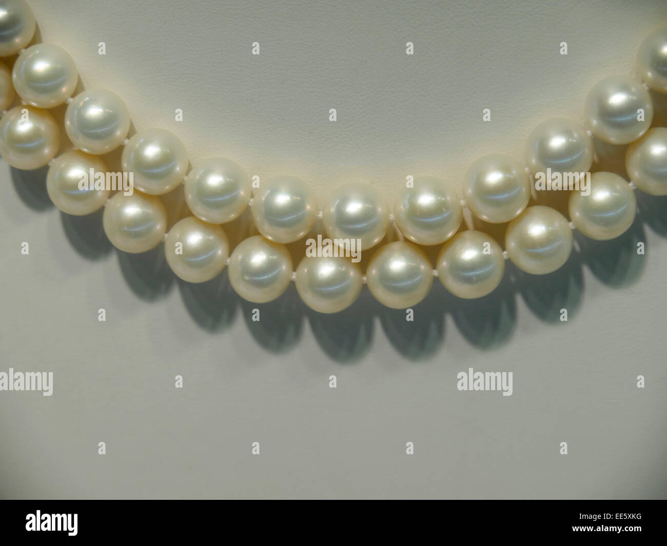 Pearl necklace Stock Photo