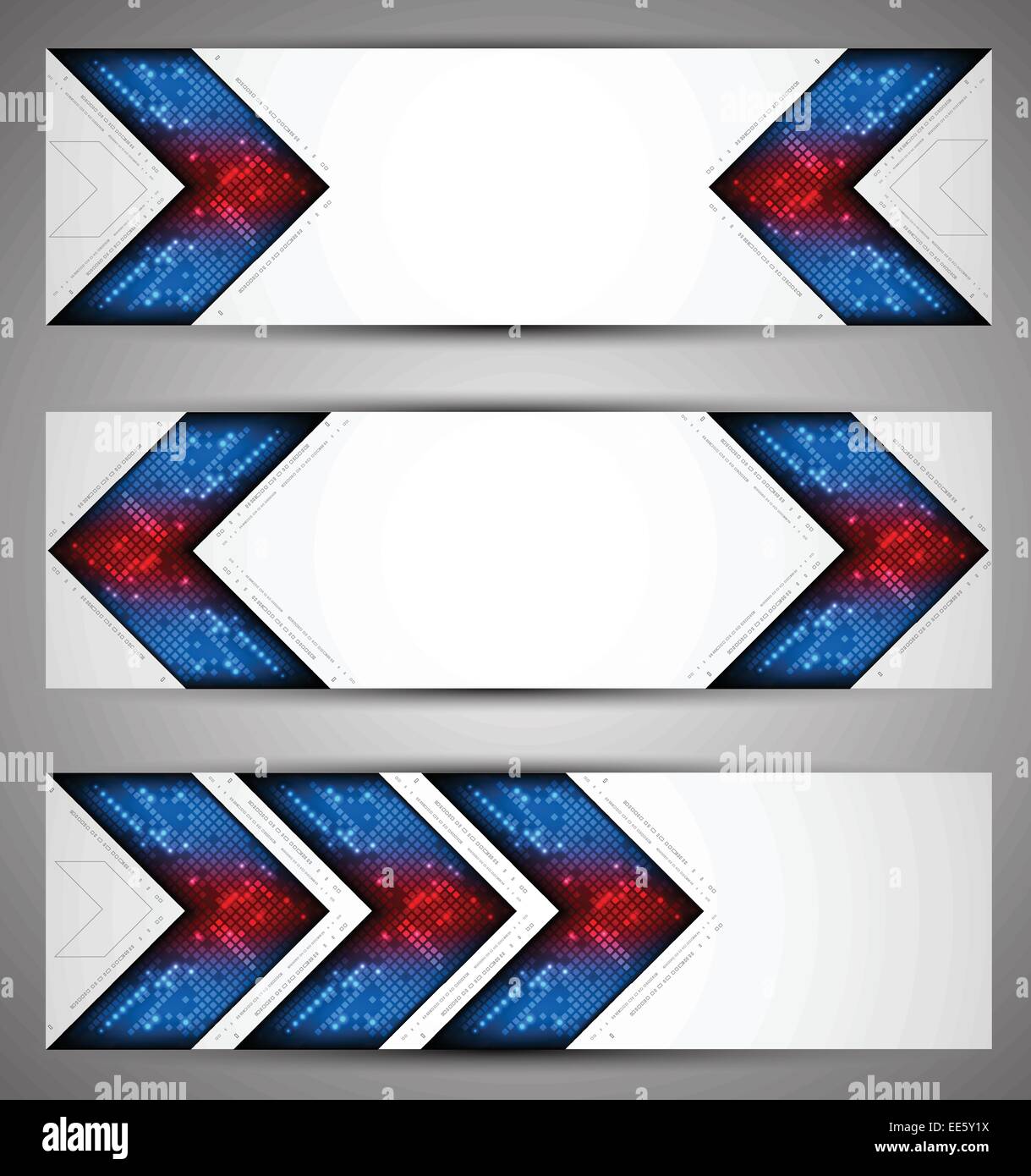 Horizontal web banners. Pixel art. Vector Stock Vector Image & Art Alamy