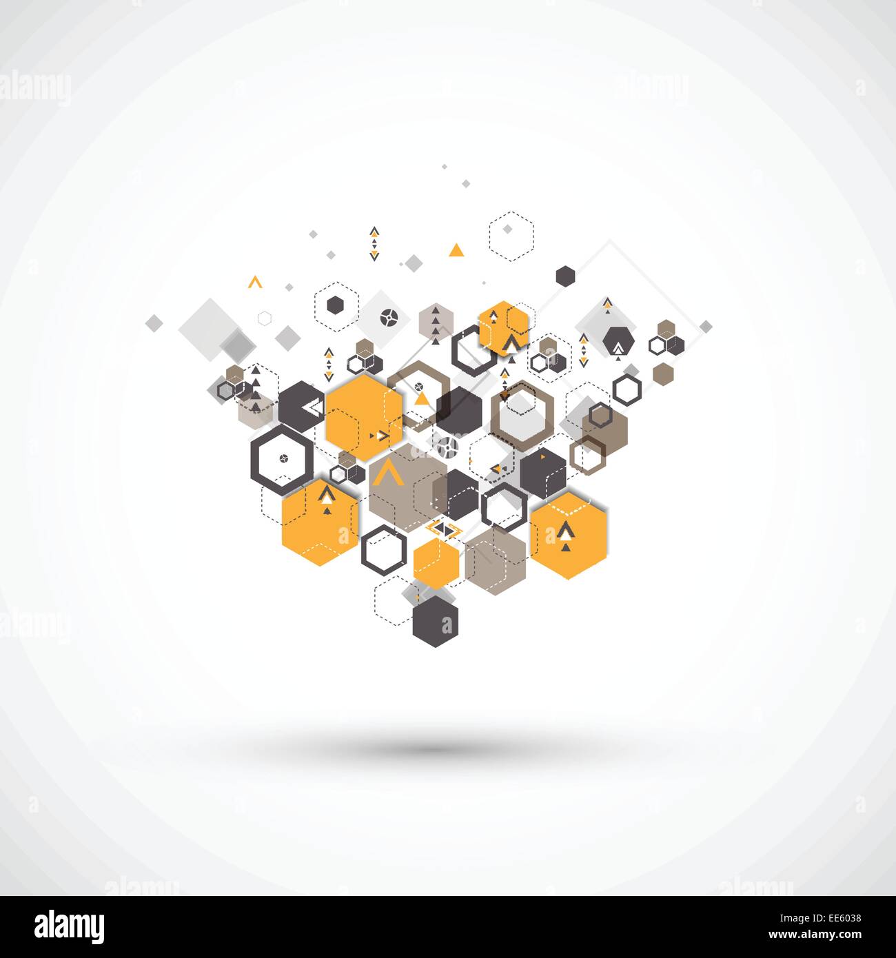 Abstract background with hexagonal shapes Stock Vector Image & Art - Alamy