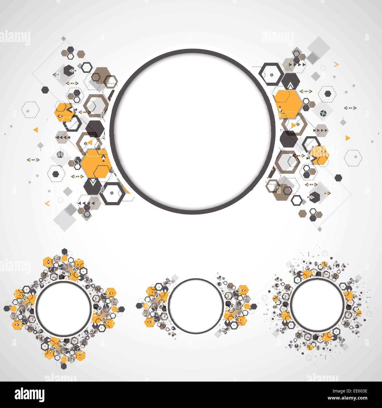 Abstract background with hexagonal shapes Stock Vector Image & Art - Alamy