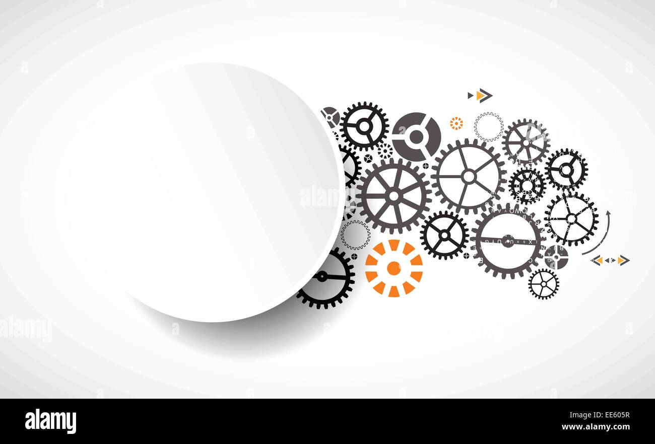Abstract technology background. Cog wheel theme Stock Vector Image ...