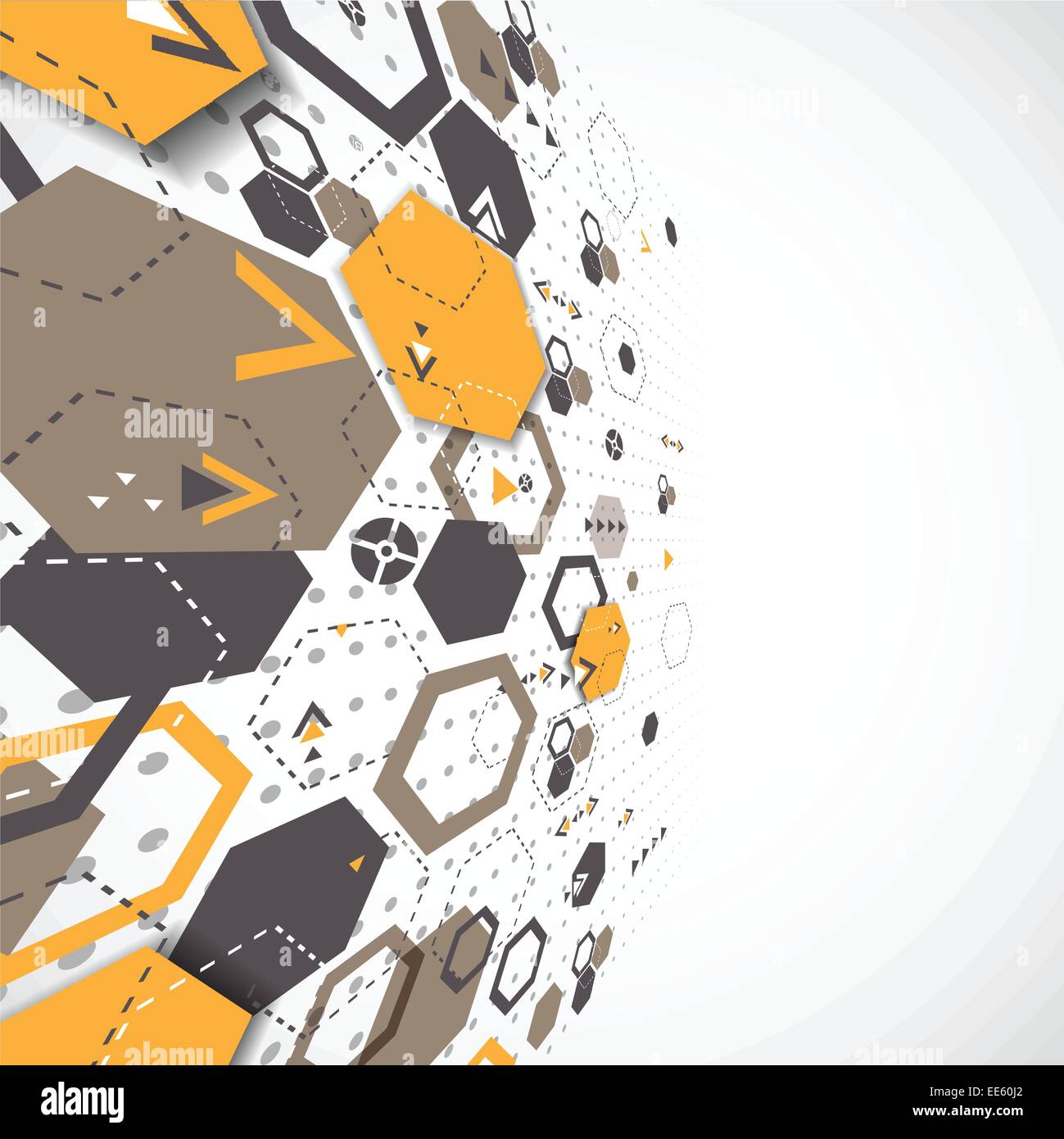 Abstract background with hexagonal shapes Stock Vector Image & Art - Alamy