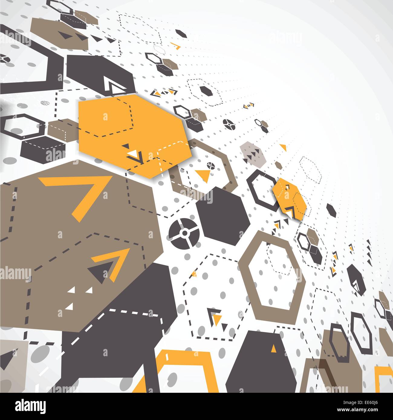 Abstract background with hexagonal shapes Stock Vector Image & Art - Alamy