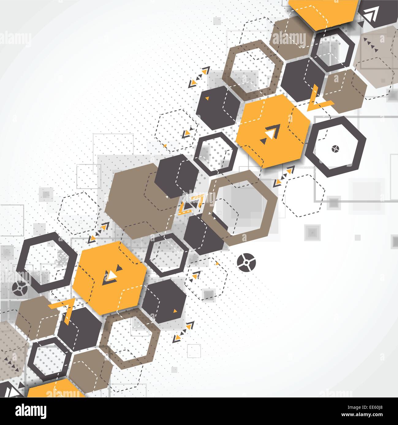 Abstract background with hexagonal shapes Stock Vector Image & Art - Alamy