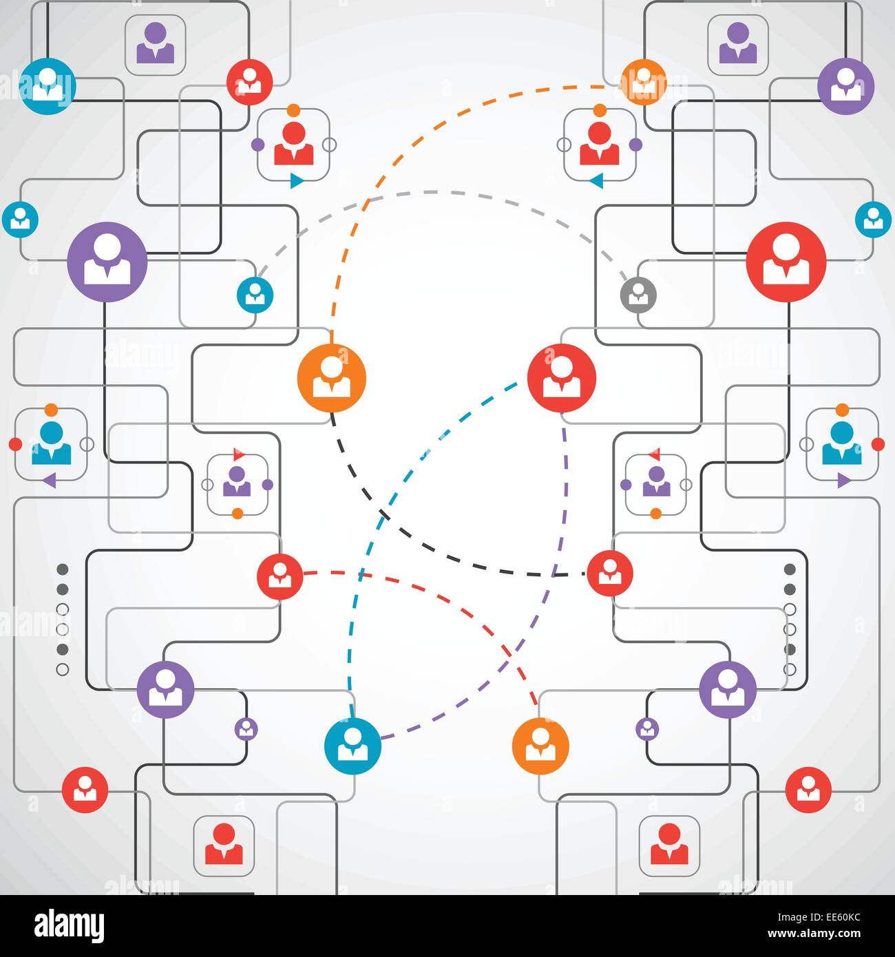 Network concept / Social media Stock Vector Image & Art - Alamy