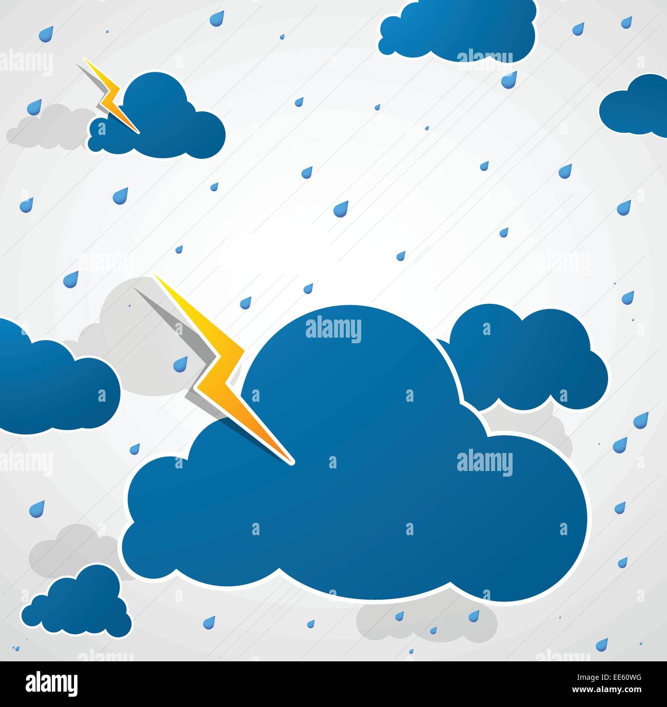 Bad weather. Blue sky background Stock Vector Image & Art - Alamy