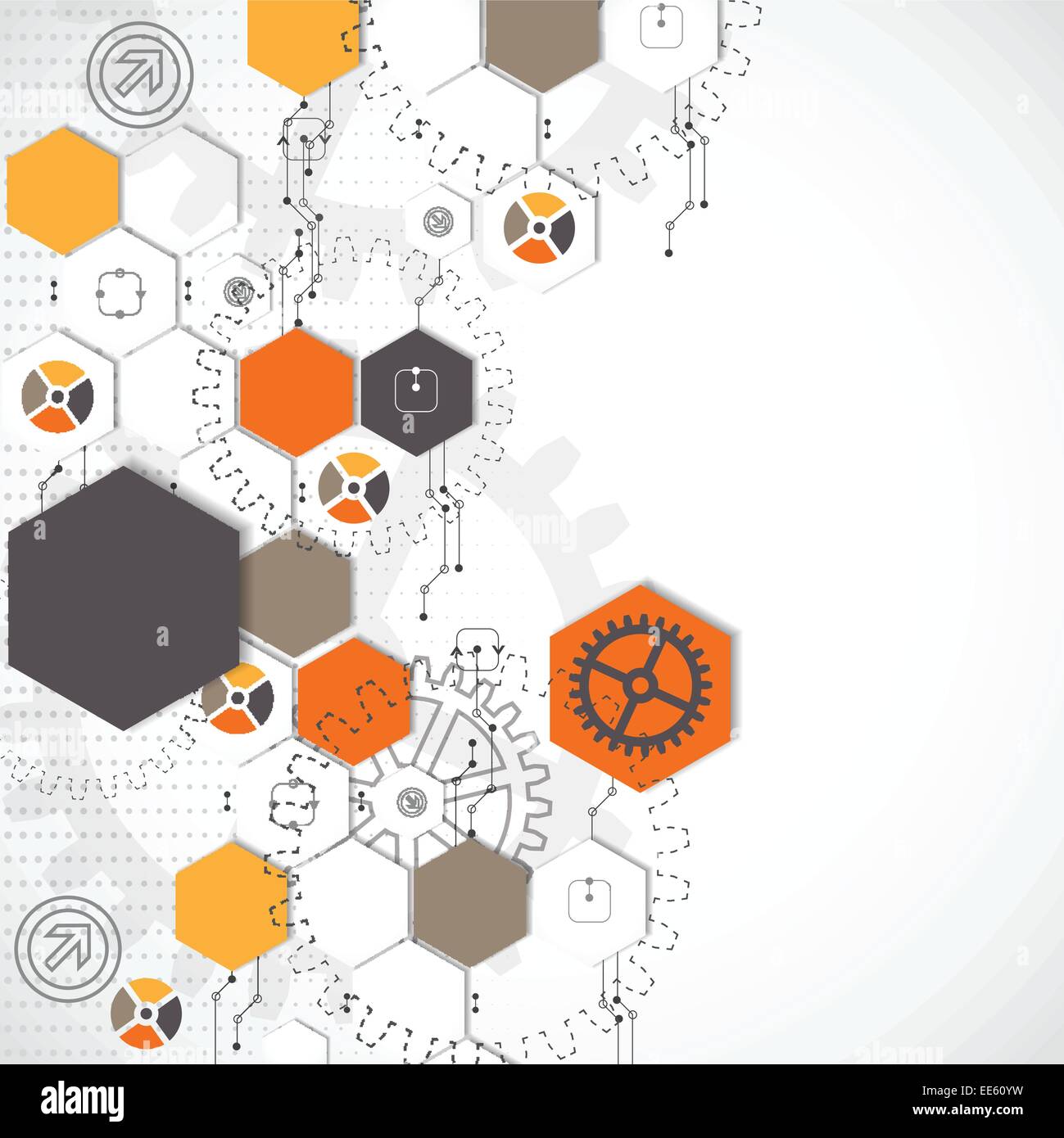 Abstract background with technological elements Stock Vector Image ...