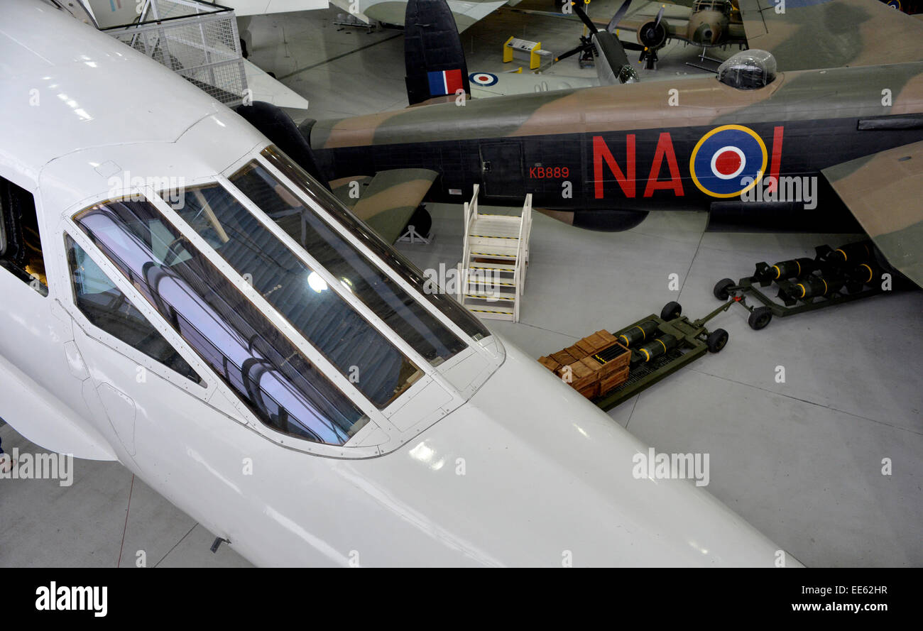 Duxford - Concorde Stock Photo