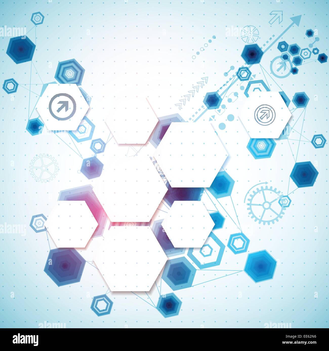 Abstract business background with technological elements Stock Vector ...