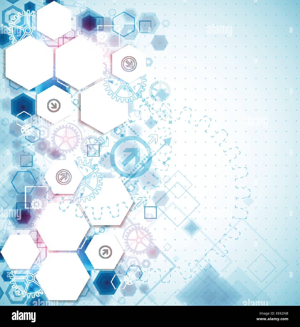 Abstract business background with technological elements Stock Vector ...