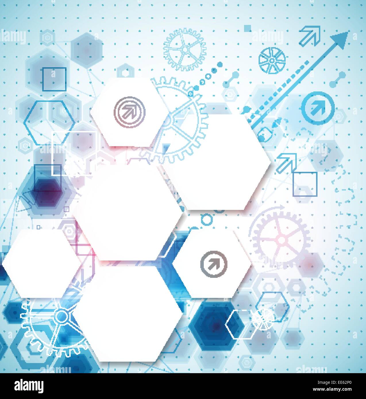 Abstract business background with technological elements Stock Vector ...
