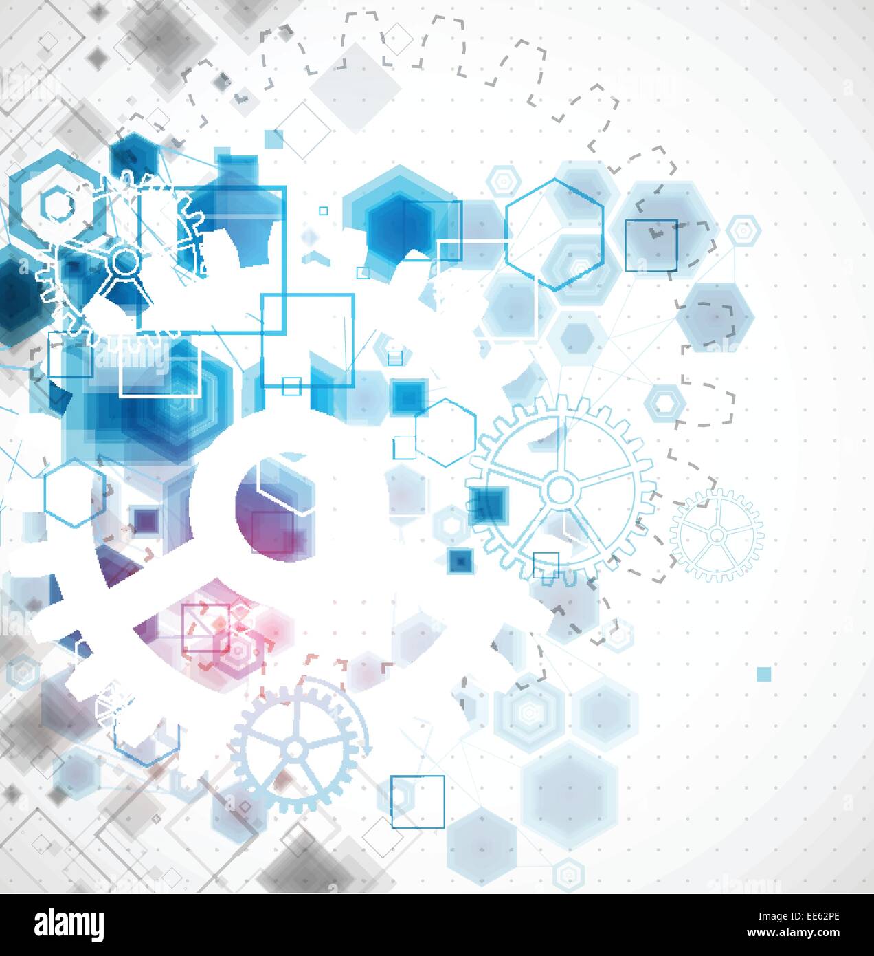 Abstract business background with technological elements Stock Vector ...