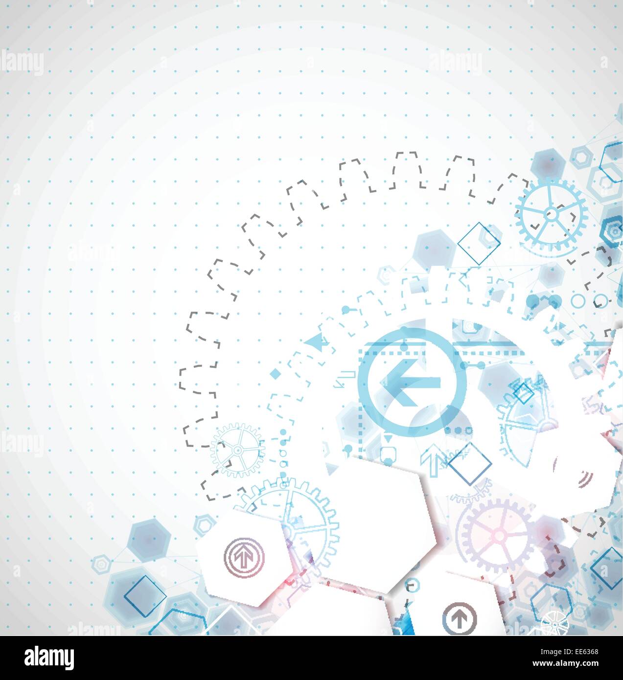 Abstract business background with technological elements Stock Vector ...