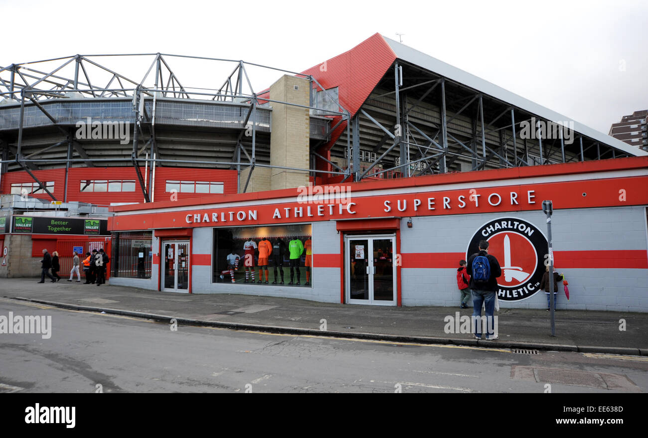 Charlton Athletic Football Ground The Valley South East London UK Stock Photo