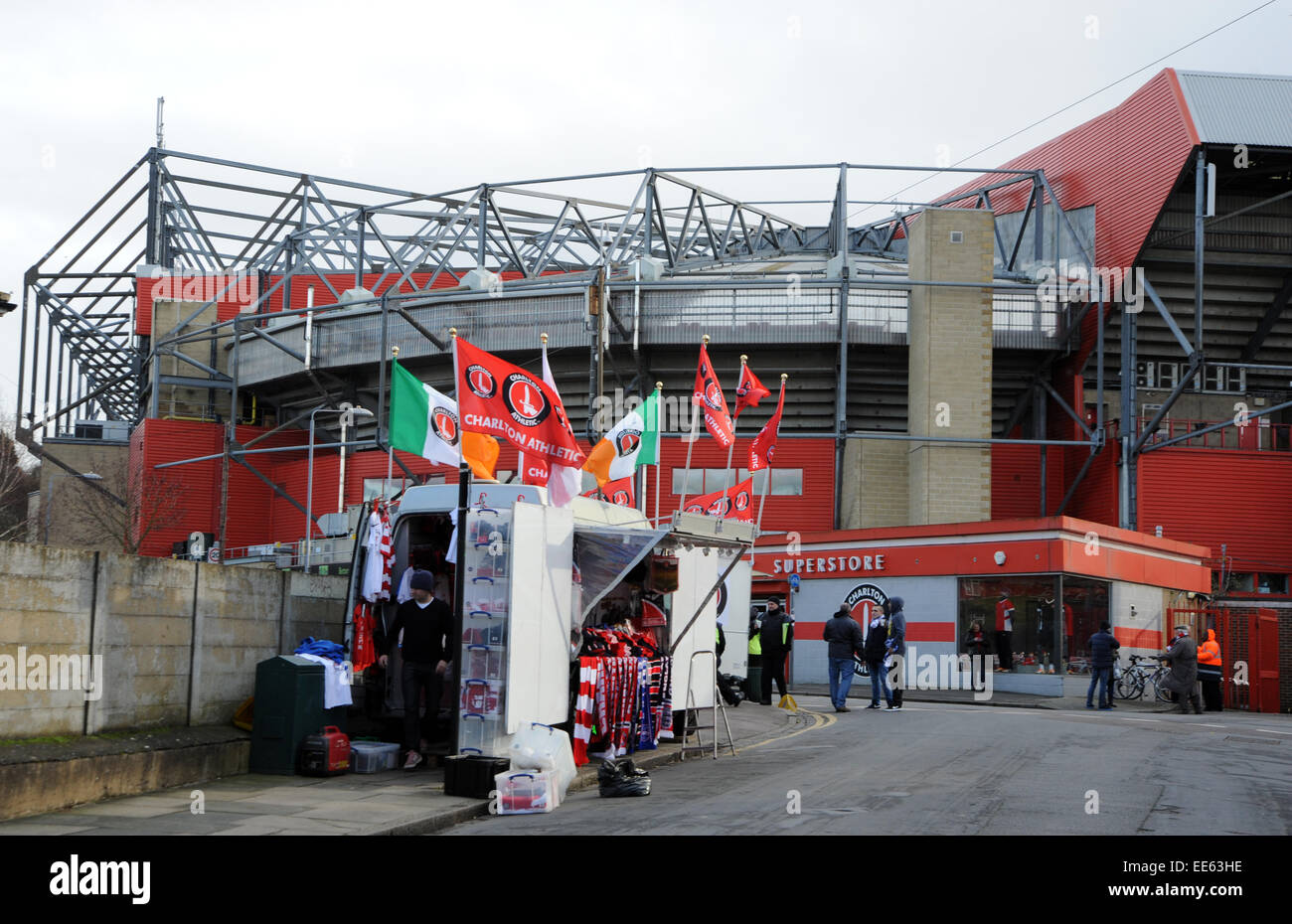 Charlton Athletic Football Ground The Valley South East London UK Stock Photo