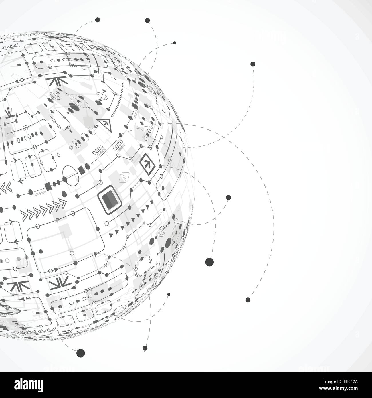 Abstract technology globe background Stock Vector Image & Art - Alamy