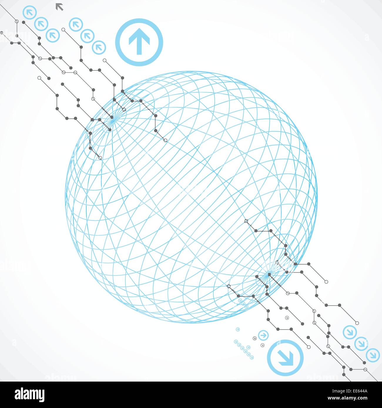 Abstract technology globe background Stock Vector Image & Art - Alamy