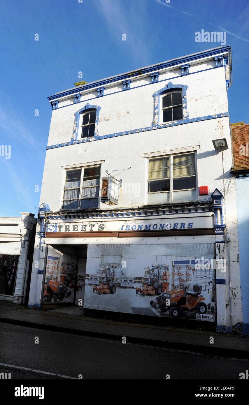Havant Hampshire UK - Streets Ironmongers shop closed down in East Street Stock Photo