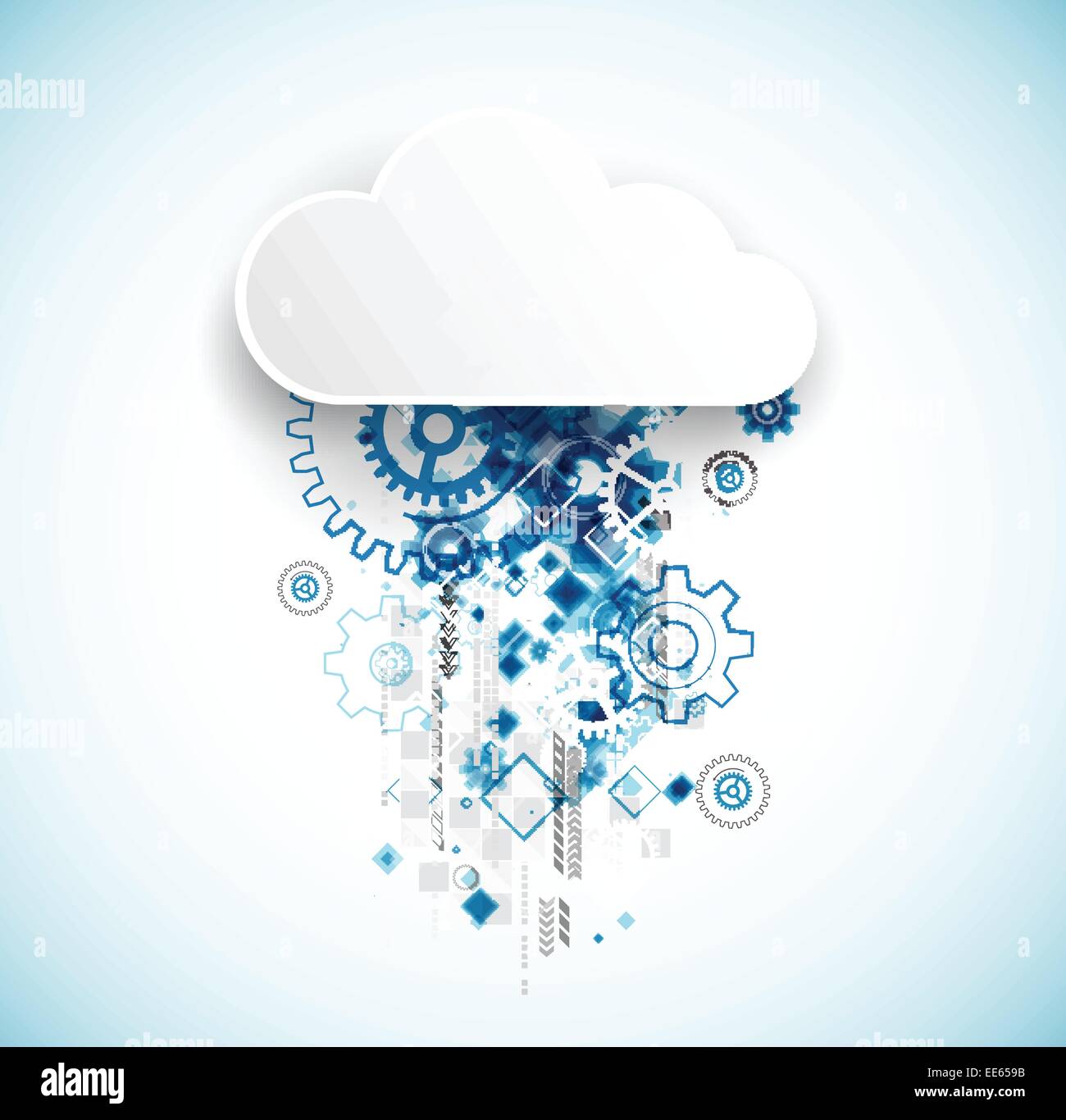 Web cloud technology bussines abstract background. Vector Stock Vector ...