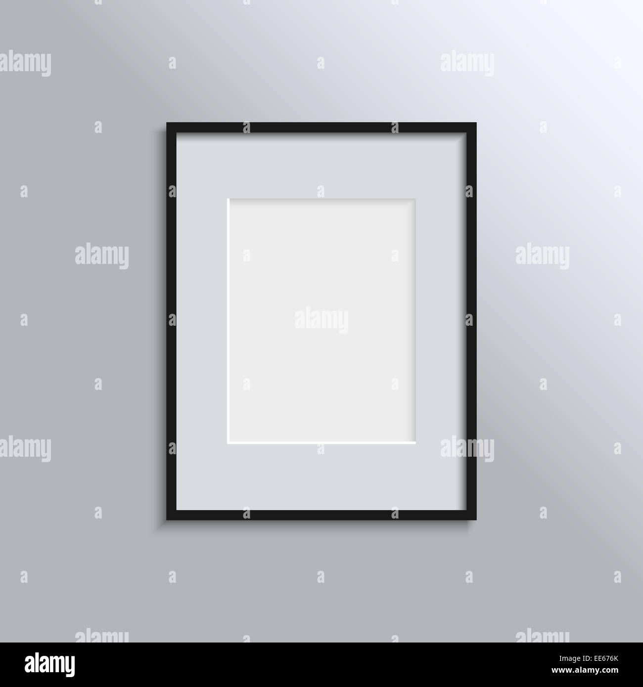 Black frame on a wall vector background design for your content. Vector ...
